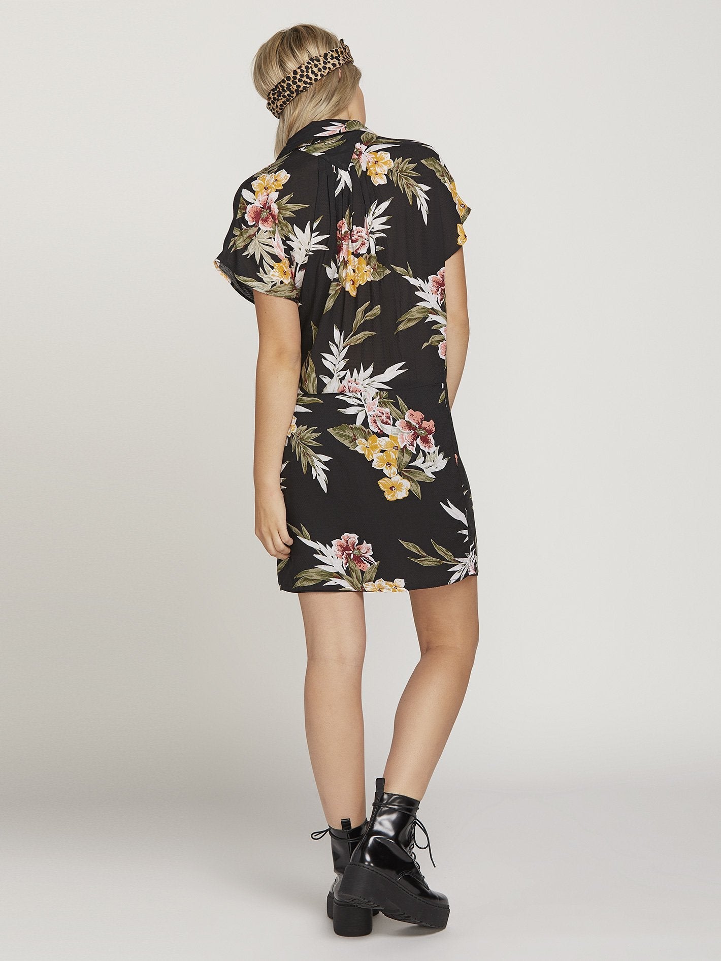 Rag'N Flower Dress  - Black Combo