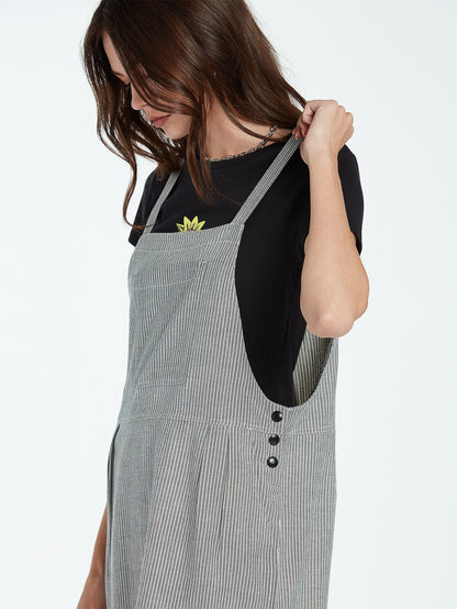 Sunday Strut Dress - BLACK WHITE