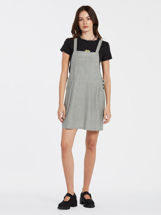Sunday Strut Dress - BLACK WHITE