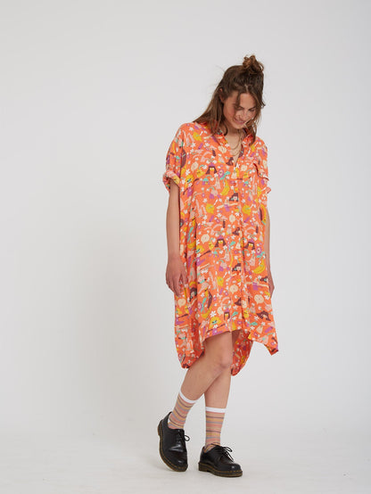 Egle Zvirblyte Dress - LIVING CORAL