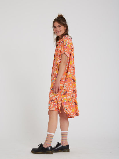 Egle Zvirblyte Dress - LIVING CORAL