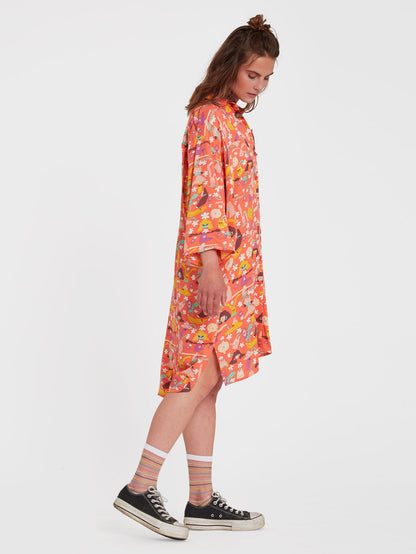 Egle Zvirblyte Dress - LIVING CORAL
