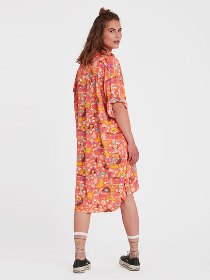 Egle Zvirblyte Dress - LIVING CORAL