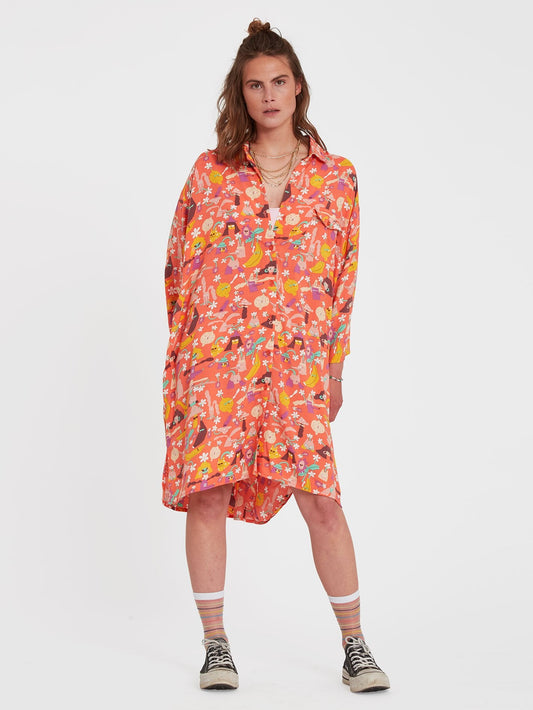 Egle Zvirblyte Dress - LIVING CORAL