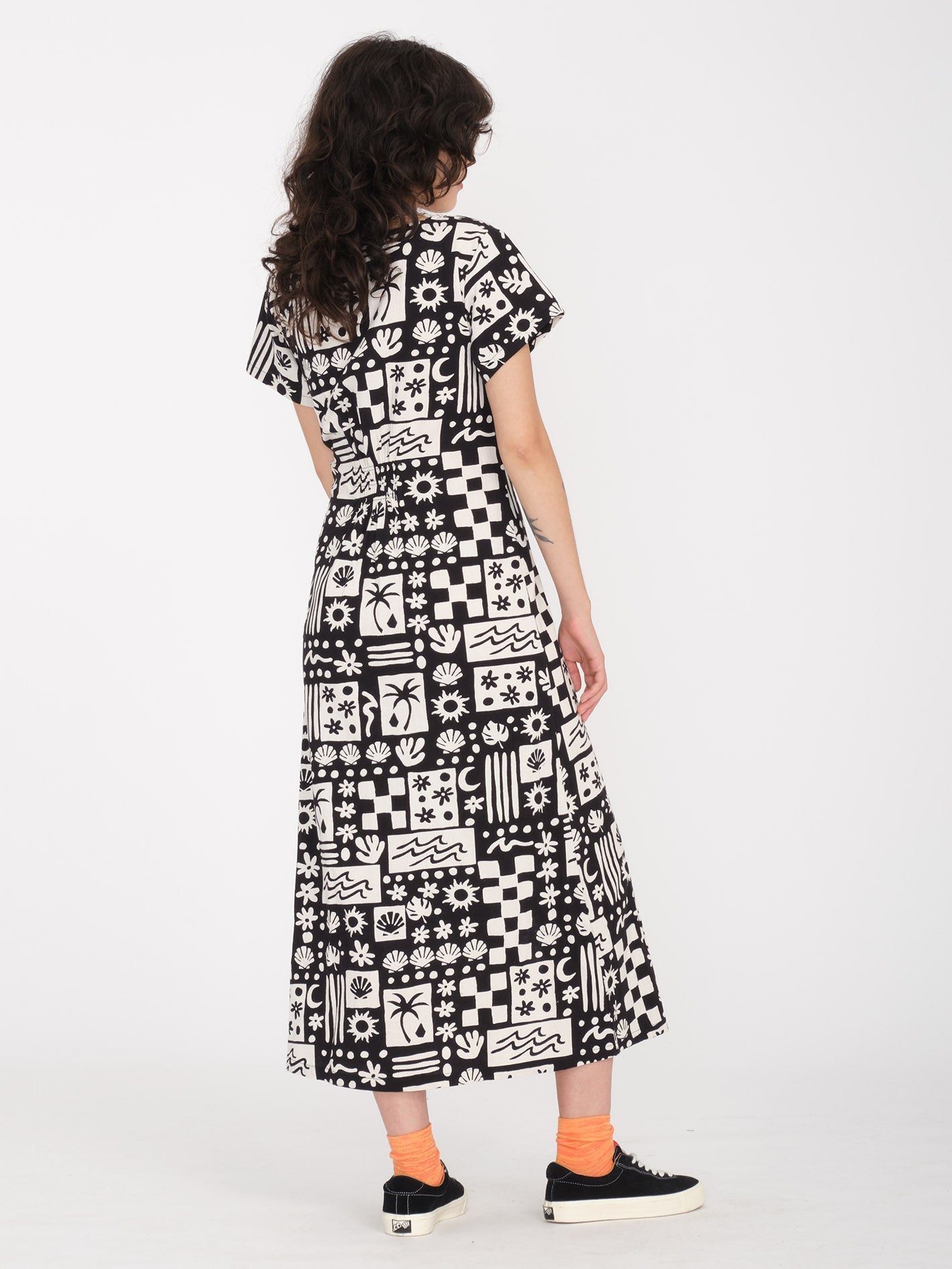 Sunny Wild Long Dress - BLACK