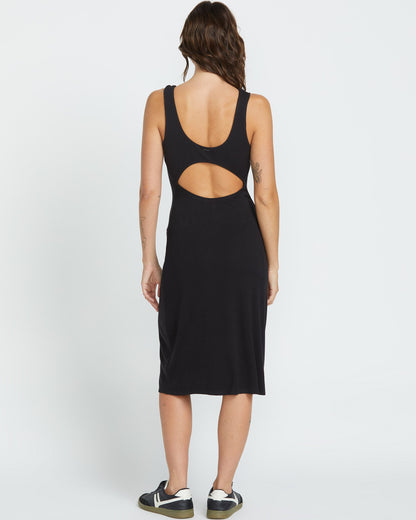 Rizzled Dress - BLACK