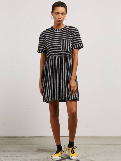 Boraborado Dress - Black White