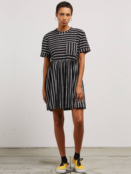 Boraborado Dress - Black White