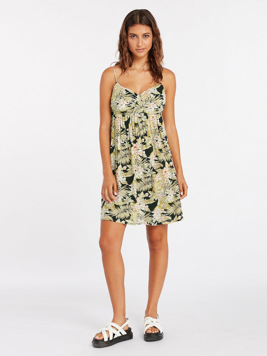 Frondly Fire Dress - BLACK COMBO