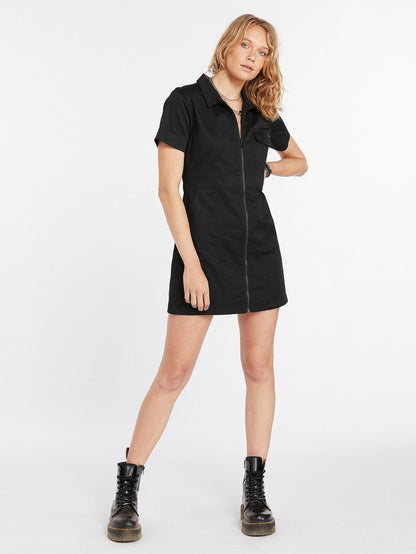 Frochickie Utility Dress - BLACK