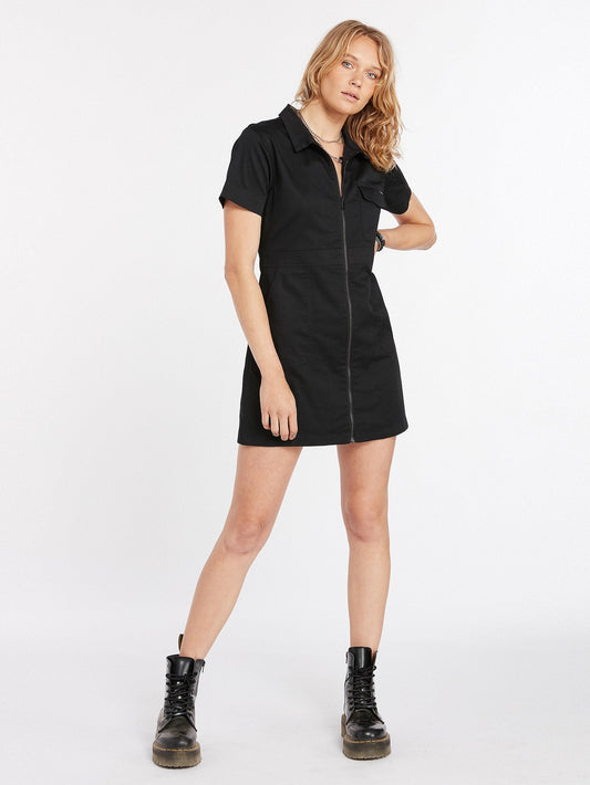 Frochickie Utility Dress - BLACK