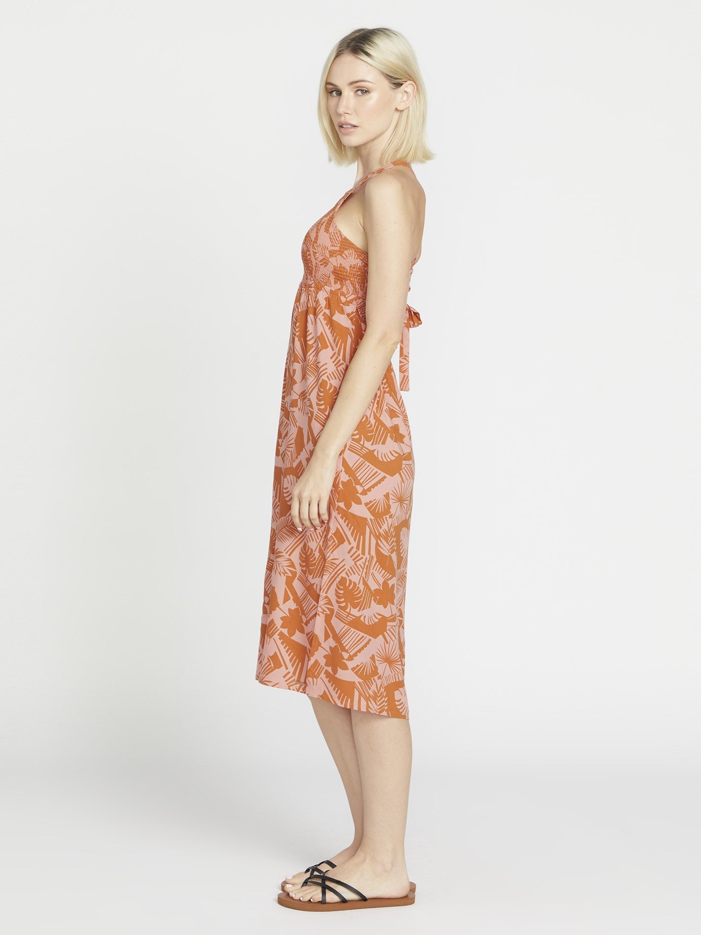 Off Tropic Dress - Burnt Sienna