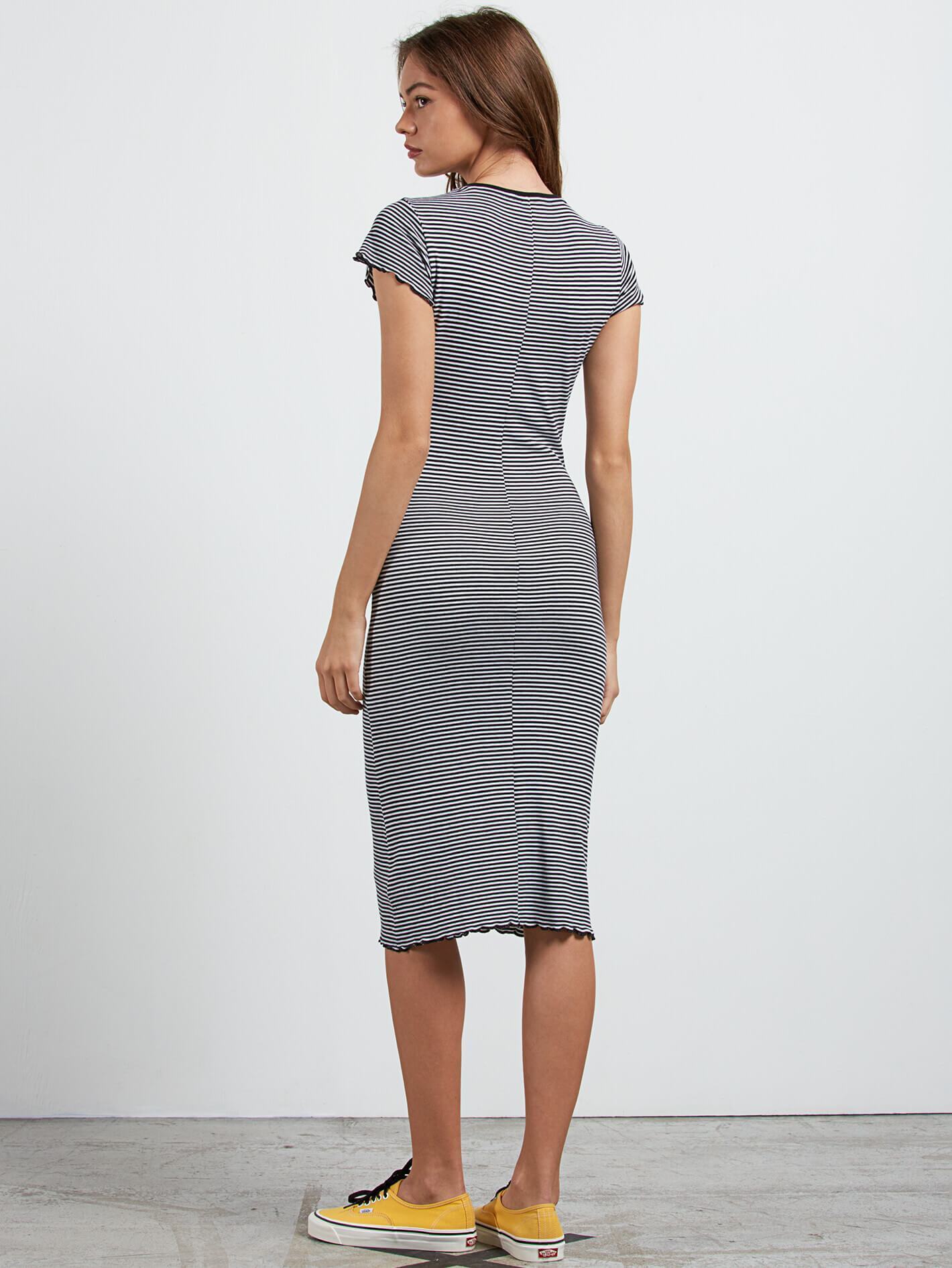Colder Sholder Dre Dress - Black Combo