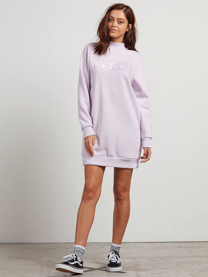 Burn City Flc Dre Dress - Light Purple
