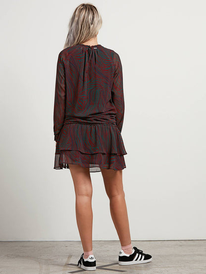 Zebom Dre Dress - Burgundy