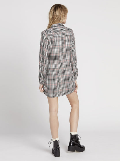 Fad Friend Dress - Black Plaid