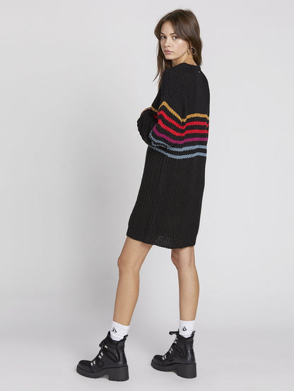 Move On Up Dress - Black Combo