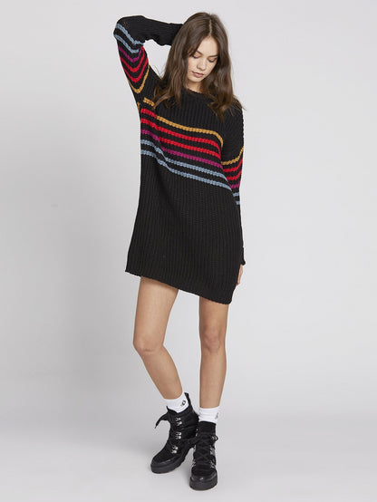 Move On Up Dress - Black Combo