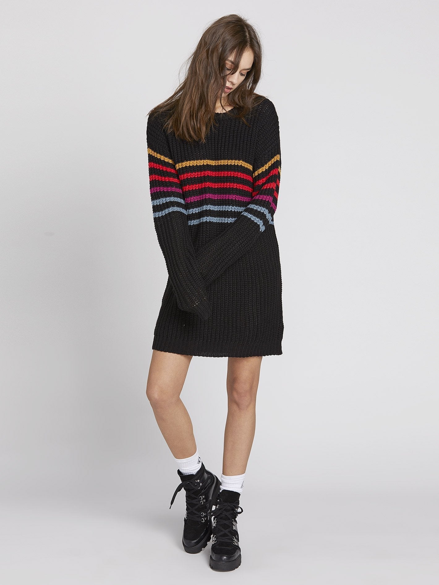 Move On Up Dress - Black Combo