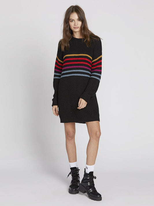Move On Up Dress - Black Combo
