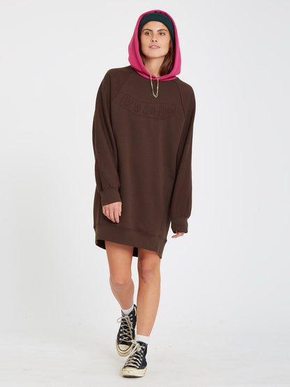 Weirdi Dress - DARK BROWN