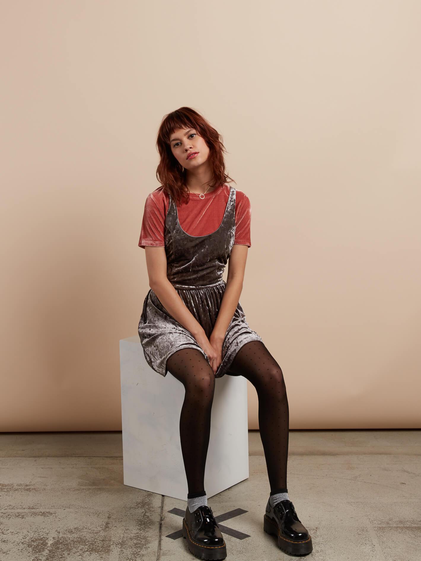 GMJ Skater Dress - Gunmetal Grey