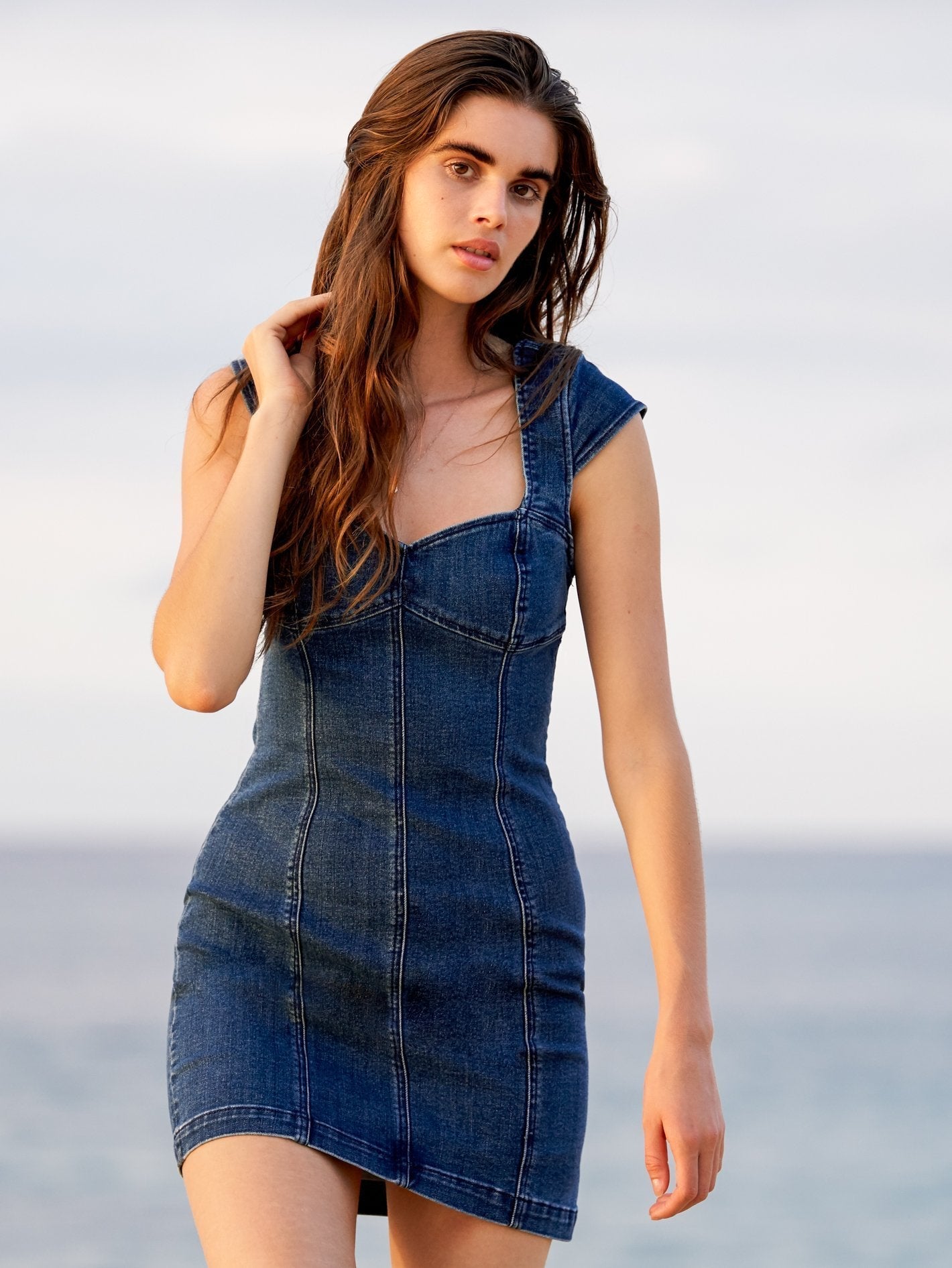 Im Not Sweet Dress - Indigo Ridge Wash