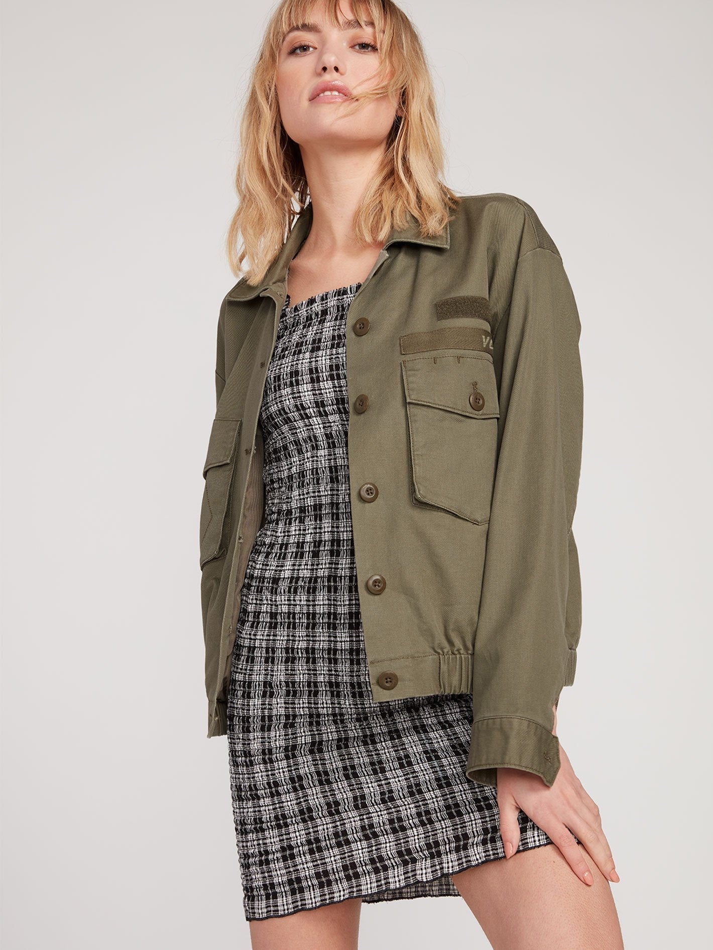 Army Whaler Jacket - Army Green Combo