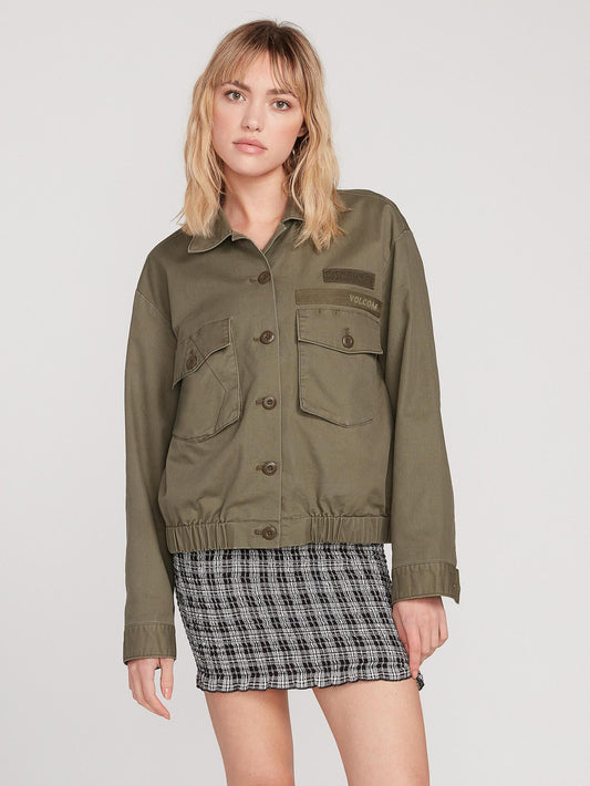 Army Whaler Jacket - Army Green Combo
