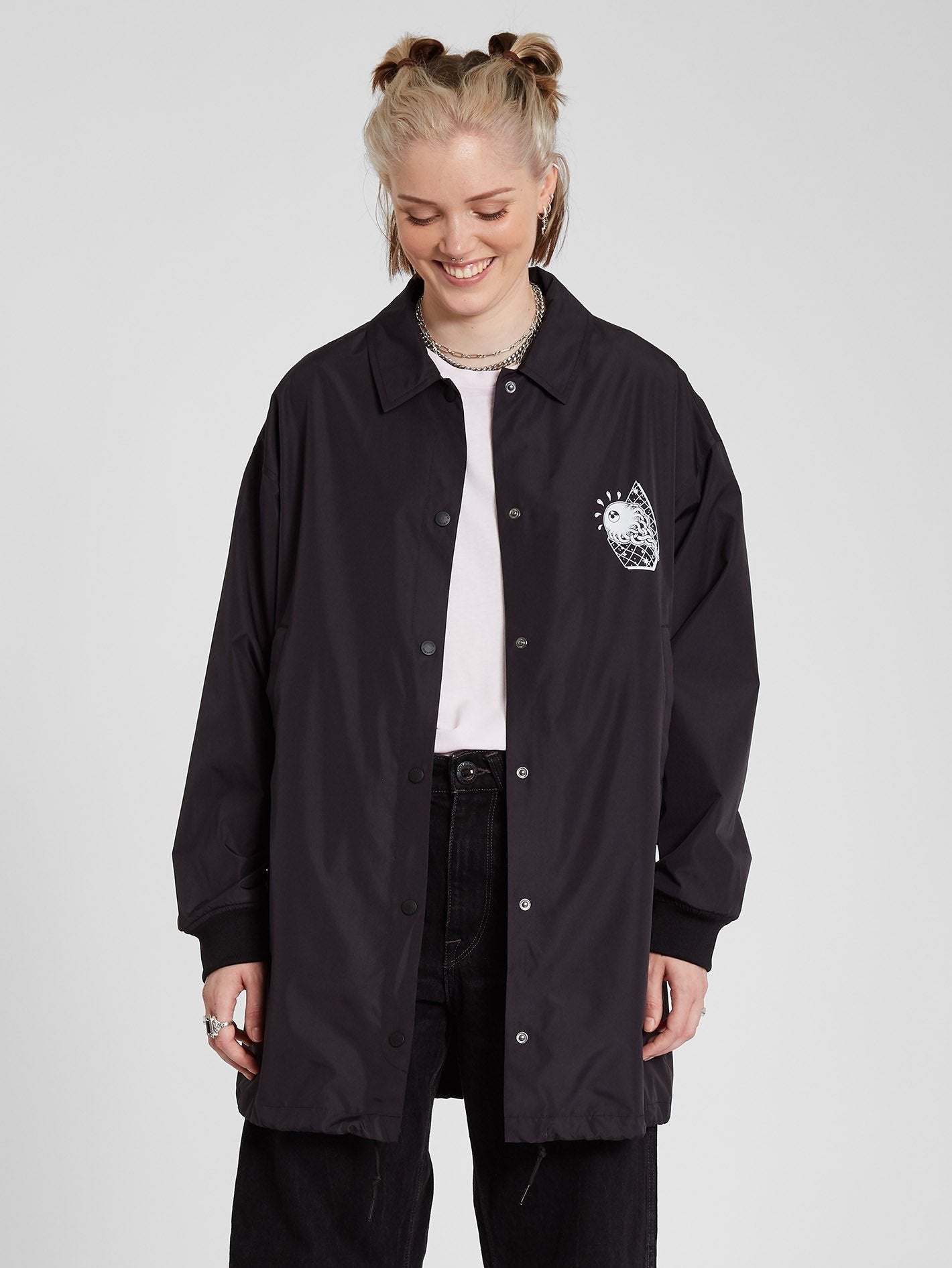 Vlong Coach Jacket - Black