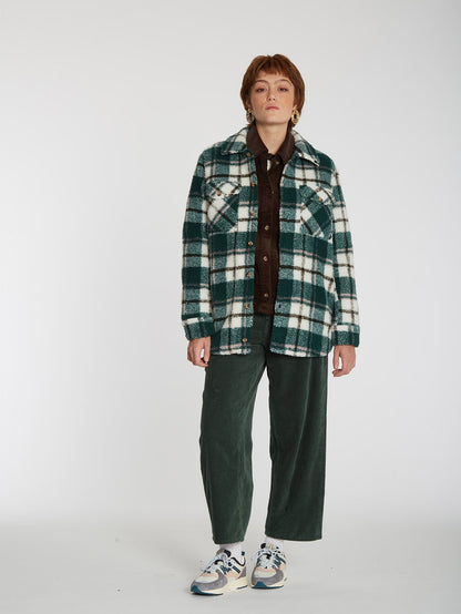 Silent Sherpa Jacket - DARK PINE