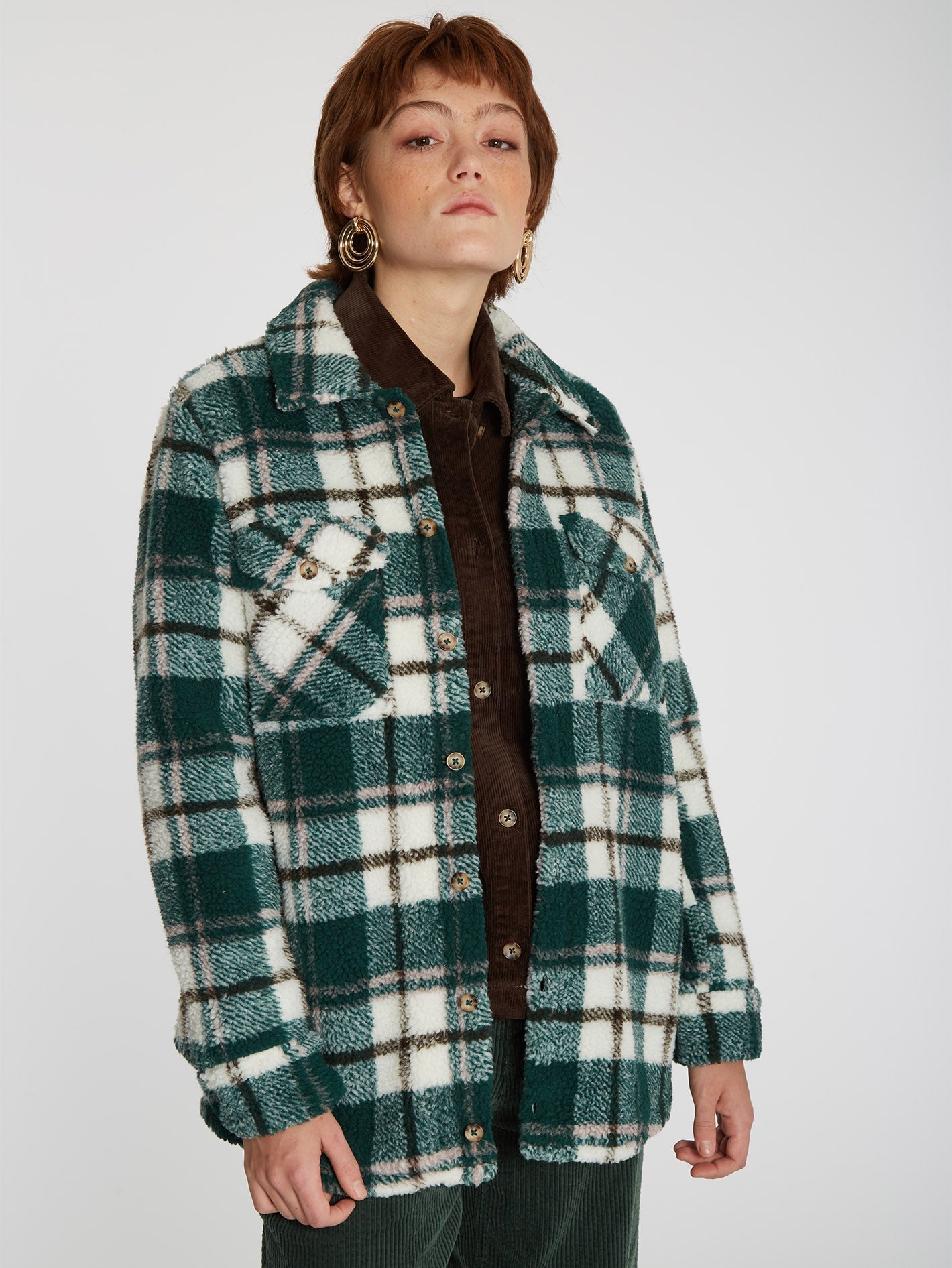 Silent Sherpa Jacket - DARK PINE