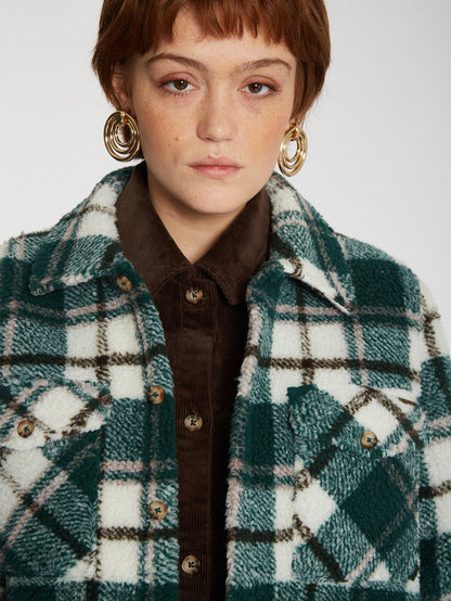 Silent Sherpa Jacket - DARK PINE