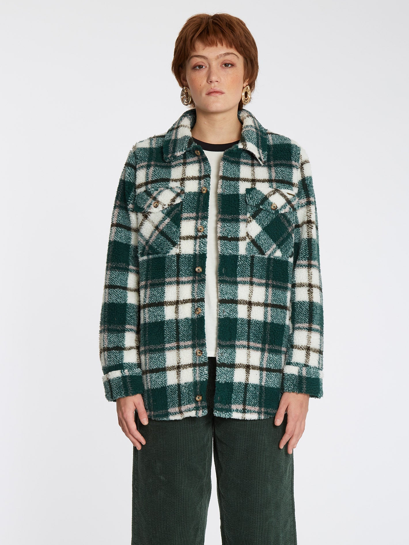 Silent Sherpa Jacket - DARK PINE
