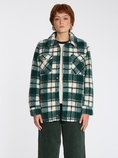 Silent Sherpa Jacket - DARK PINE