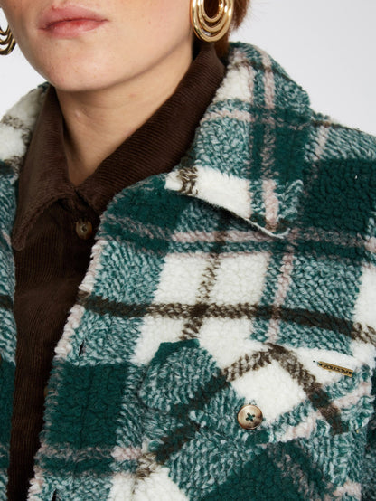 Silent Sherpa Jacket - DARK PINE