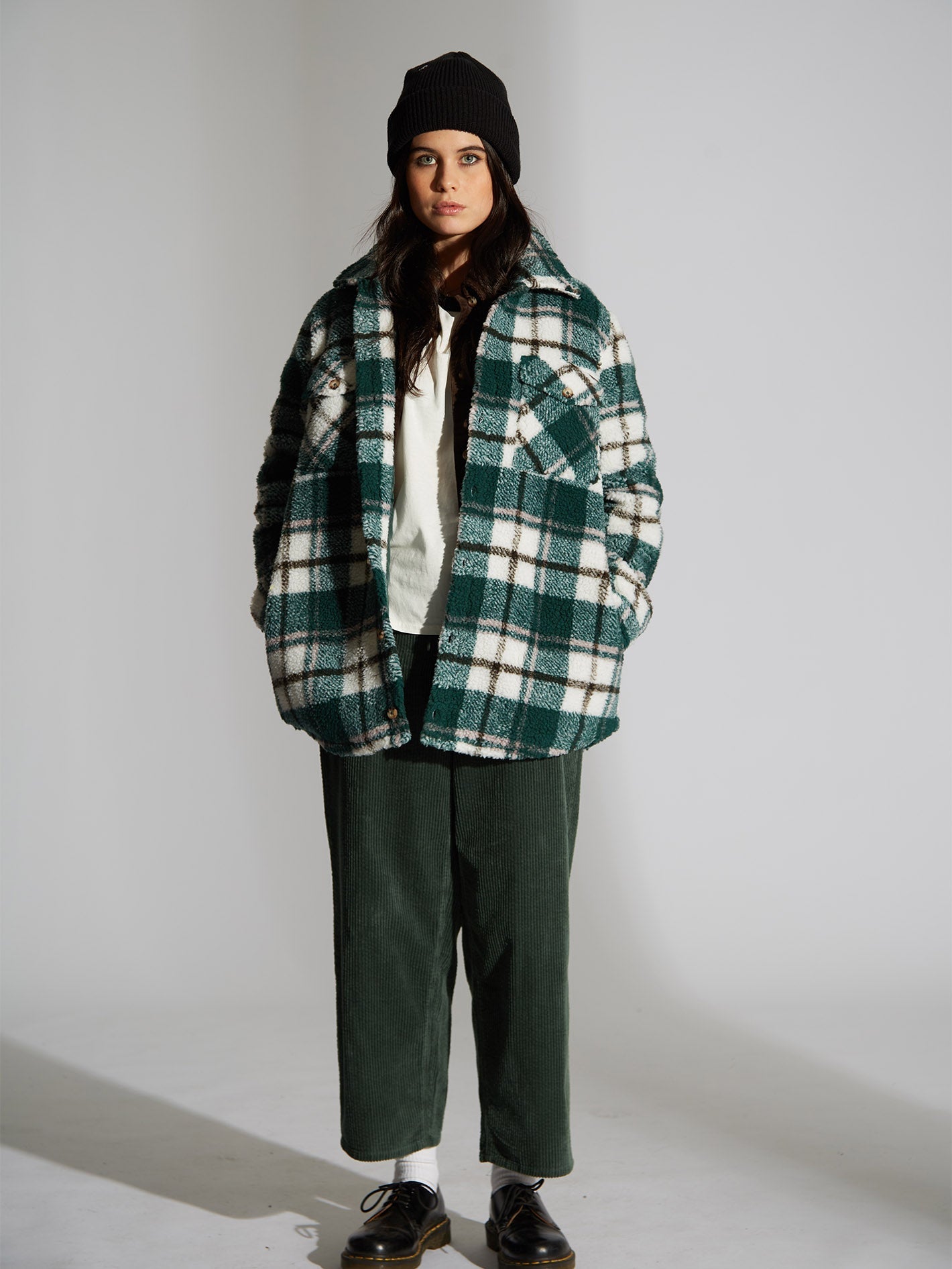 Silent Sherpa Jacket - DARK PINE
