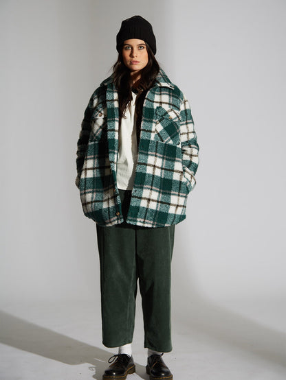 Silent Sherpa Jacket - DARK PINE