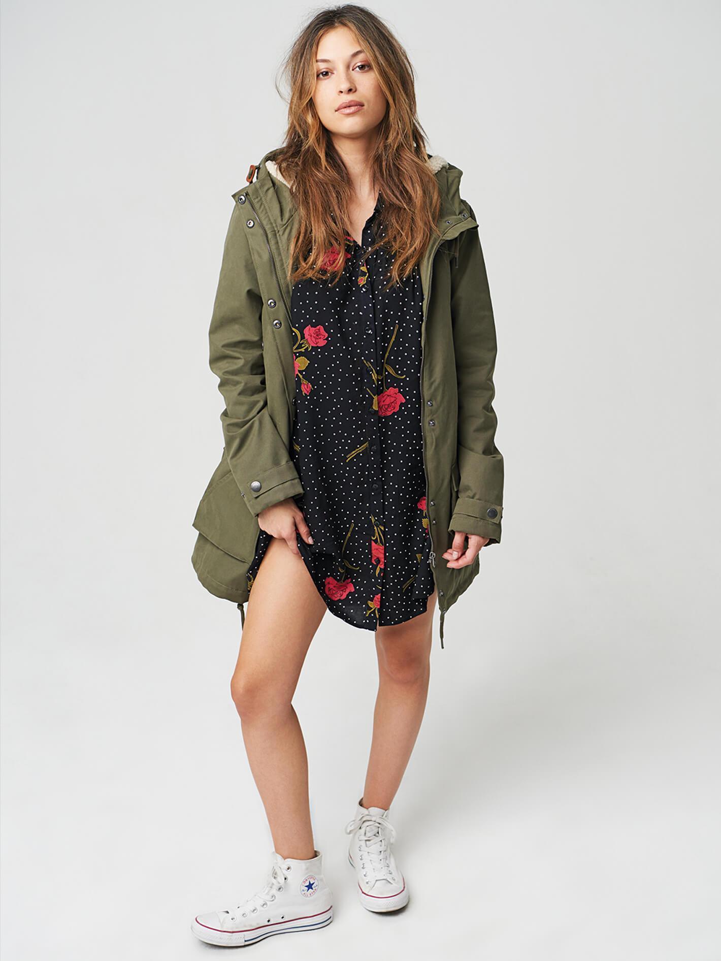 Walk On By Parka - Dark Camo