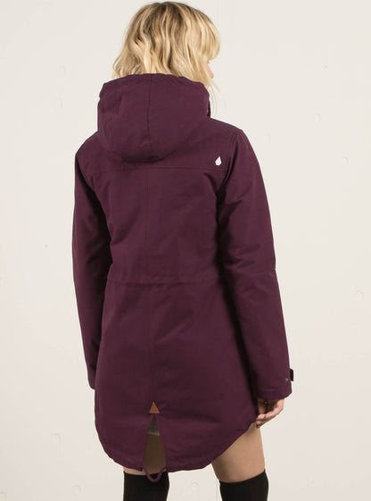 Walk On By Parka - Plum