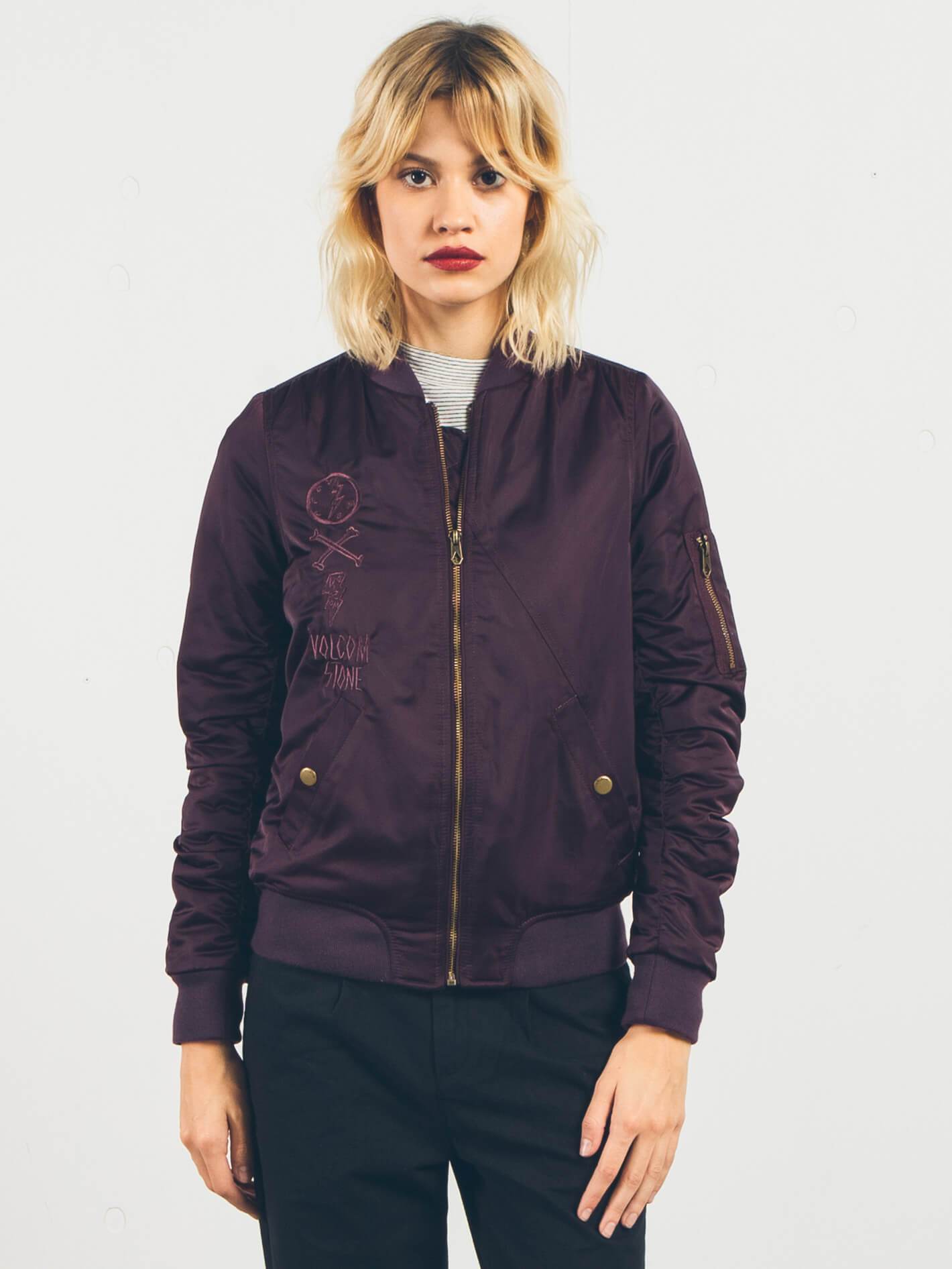 LETS GO BOMBER JKT PLUM