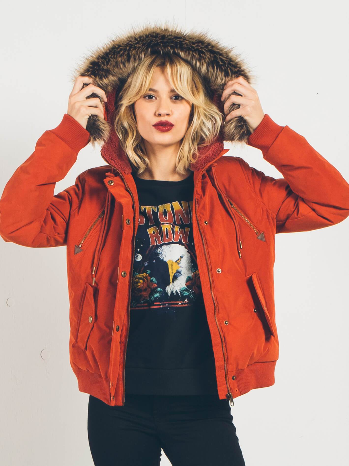 Set List Parka - Rust