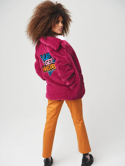 GMJ Ravey Fur Jacket - Acai