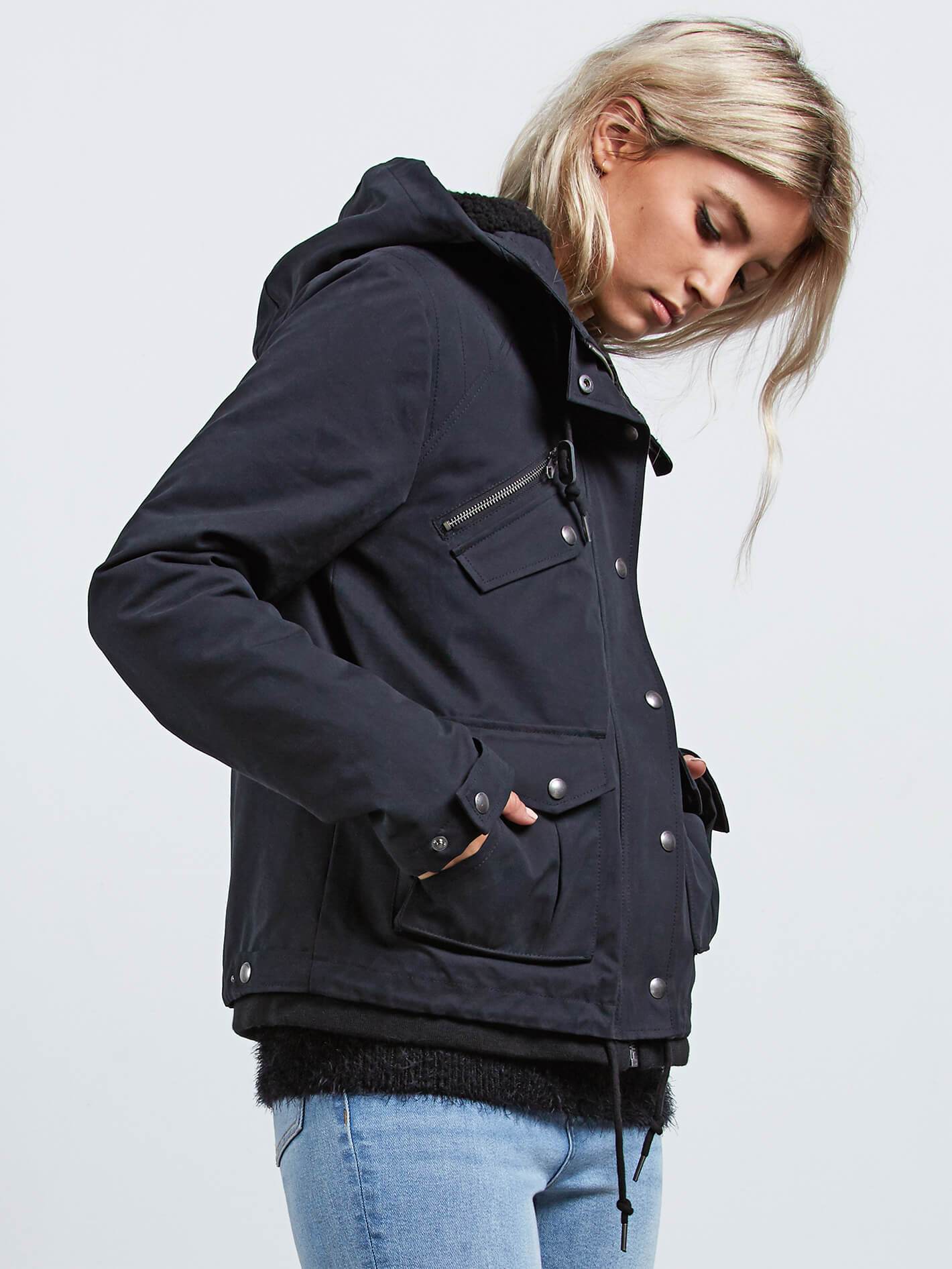 Walk On By Short Jacket - Black