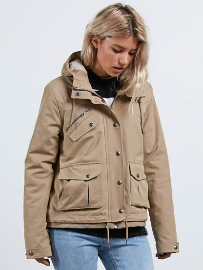 Walk On By Short Jacket - Khaki