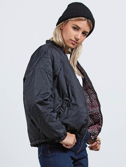 Play The Fool Puffa Jacket - Black