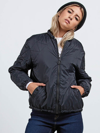 Play The Fool Puffa Jacket - Black