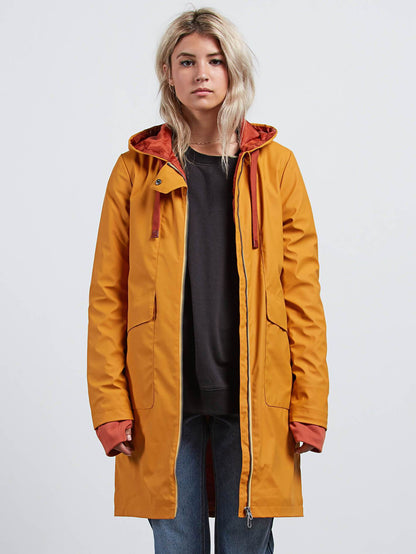 V-Boat Coat Jacket - Mustard