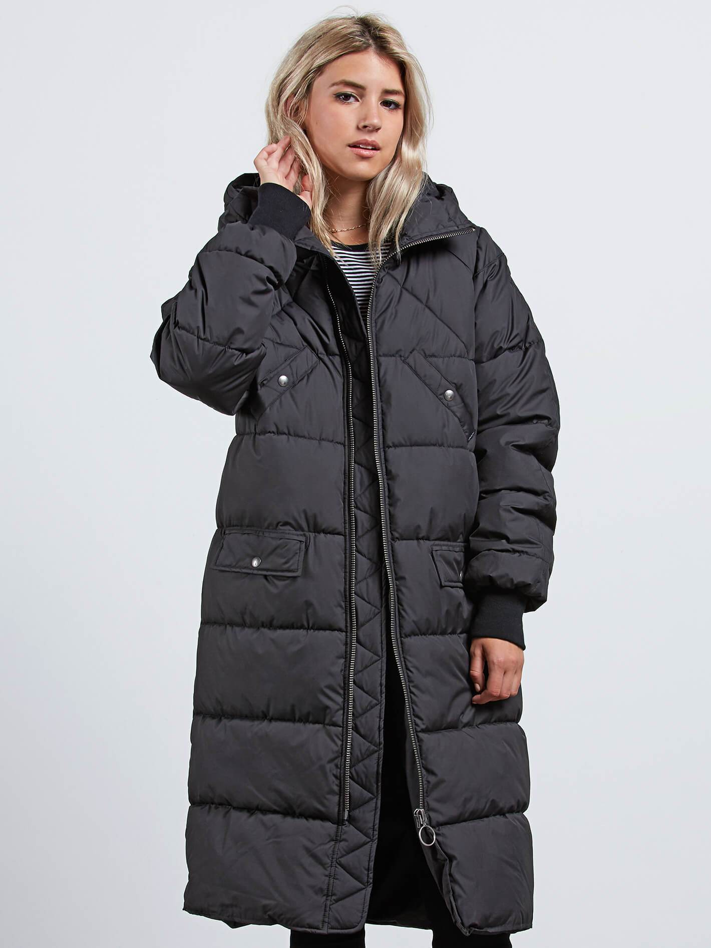 Chillax In Puffa Jacket - Black