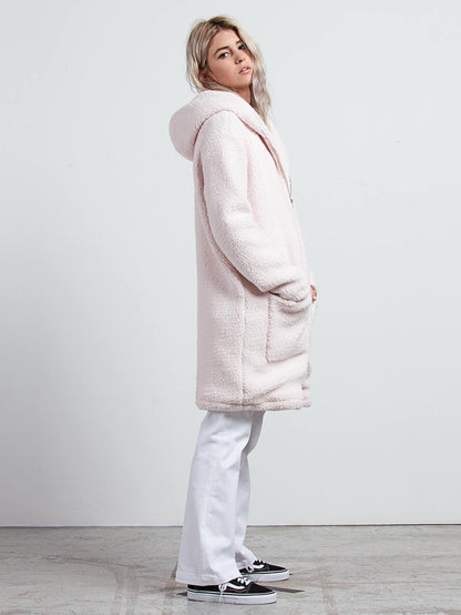 GMJ Sherpa Coat - Light Peony
